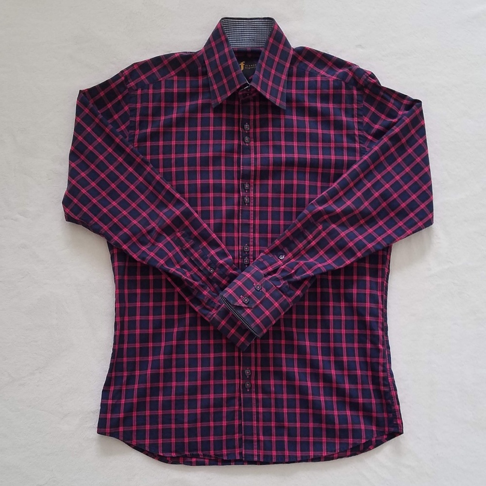 Franco Negretti Men's Dress Shirt, Size Medium